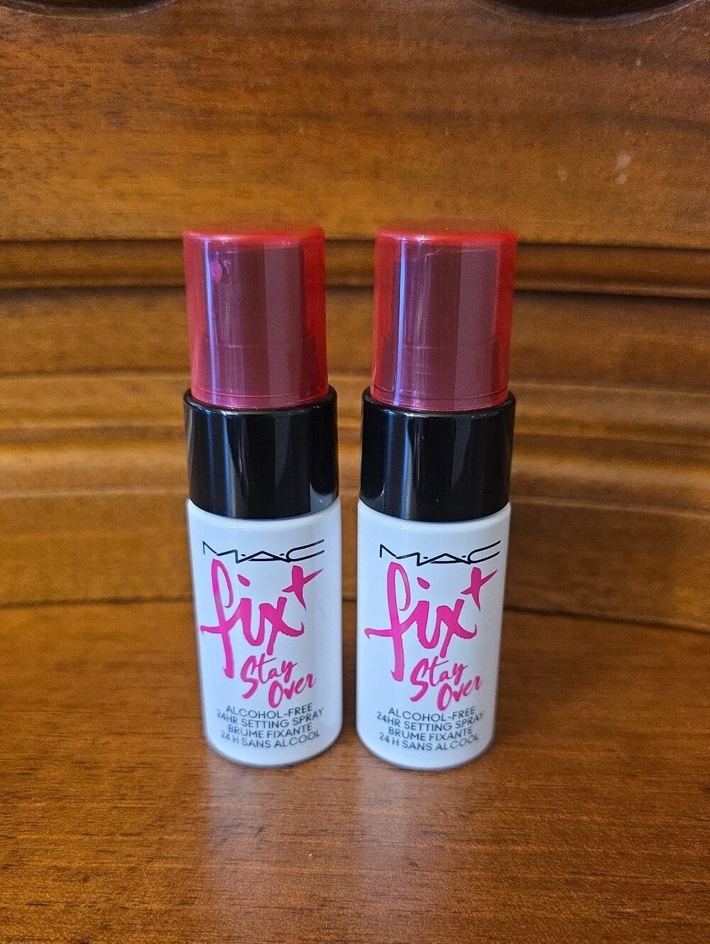 2x MAC Fix+ Stay Over Setting Spray Deluxe Travel Size, .44oz Each--New